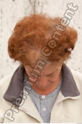 Head Woman White Casual Average Wrinkles